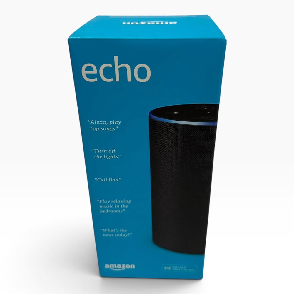 Amazon Echo 2nd Generation Smart Speaker Charcoal Fabric Alexa Bluetooth WiFi